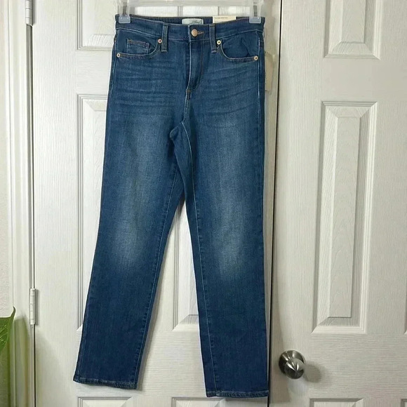Universal Thread Jeans Womens High Rise Slim Straight Denim Size 2 - Picture 2 of 12